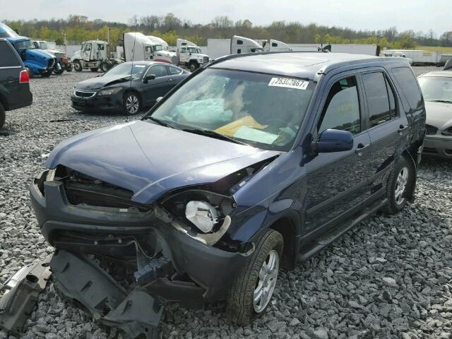 SHSRD78894U250609 - 2004 HONDA CR-V BLUE photo 2