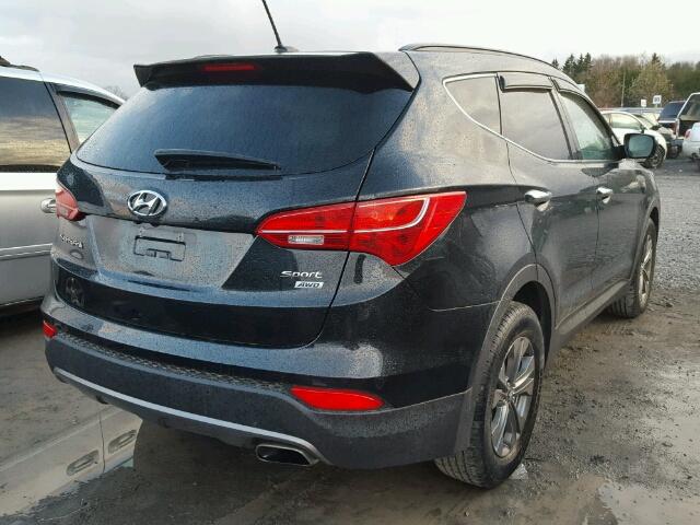 5XYZUDLB8EG208693 - 2014 HYUNDAI SANTA FE S BLACK photo 4