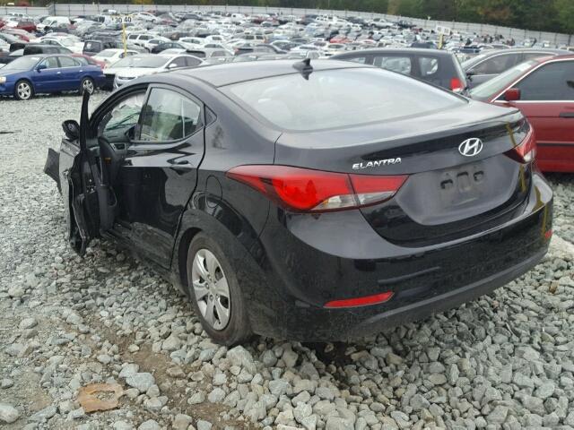 5NPDH4AE1GH718214 - 2016 HYUNDAI ELANTRA SE BLACK photo 3