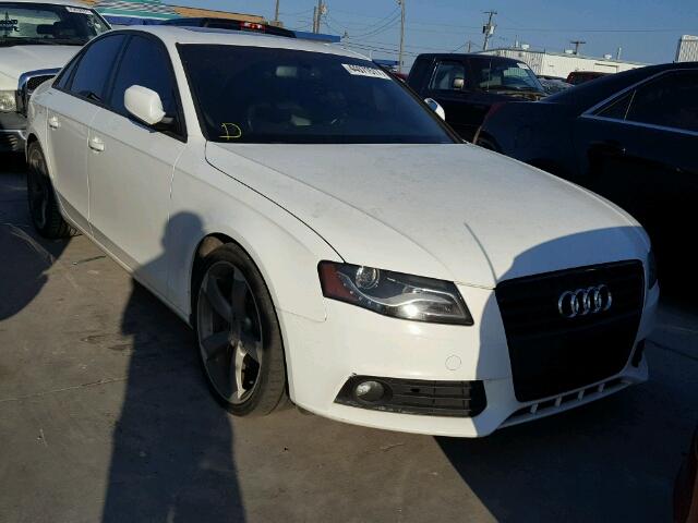 WAUEFAFL0BN037614 - 2011 AUDI A4 WHITE photo 1