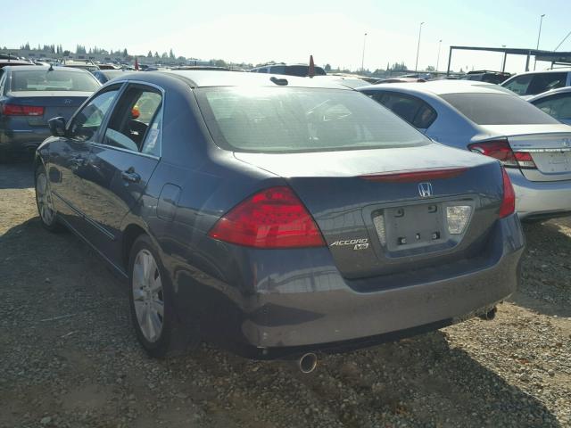 1HGCM66507A056212 - 2007 HONDA ACCORD EX GRAY photo 3