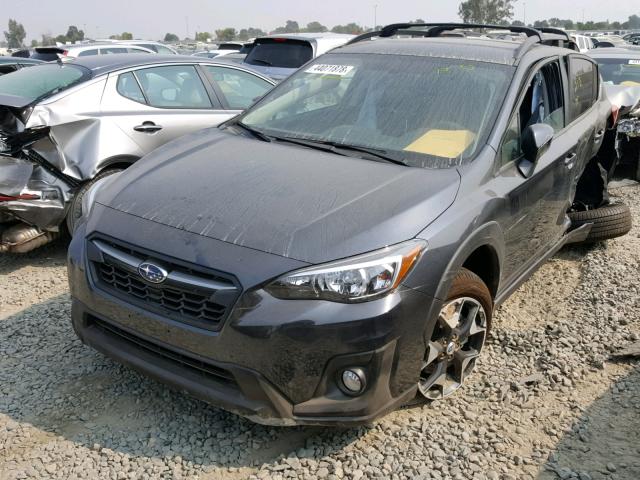 JF2GTABC8JH335921 - 2018 SUBARU CROSSTREK CHARCOAL photo 2