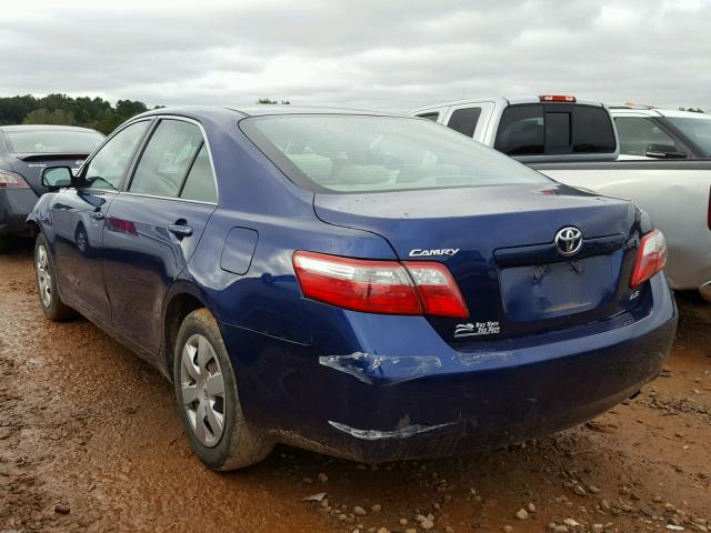 4T1BE46K38U244817 - 2008 TOYOTA CAMRY BLUE photo 3