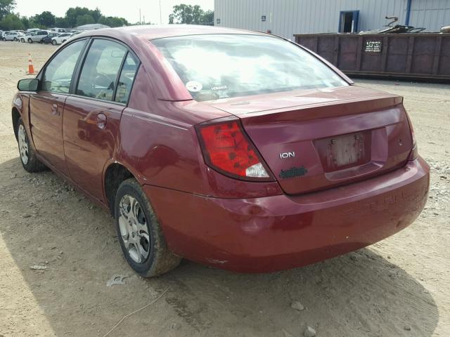 1G8AJ52F85Z143520 - 2005 SATURN ION LEVEL MAROON photo 3