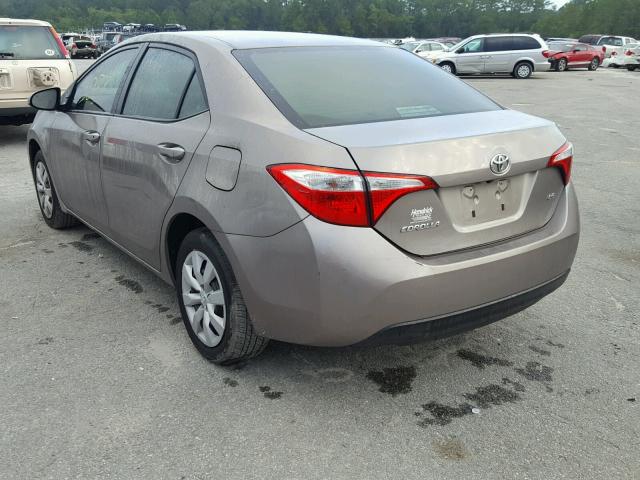 2T1BURHE6GC565015 - 2016 TOYOTA COROLLA TAN photo 3