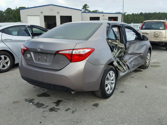 2T1BURHE6GC565015 - 2016 TOYOTA COROLLA TAN photo 4