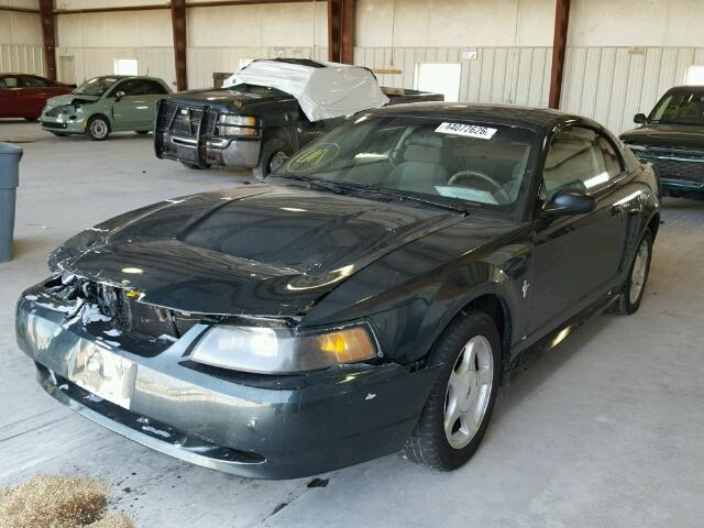 1FAFP40483F351505 - 2003 FORD MUSTANG GREEN photo 2