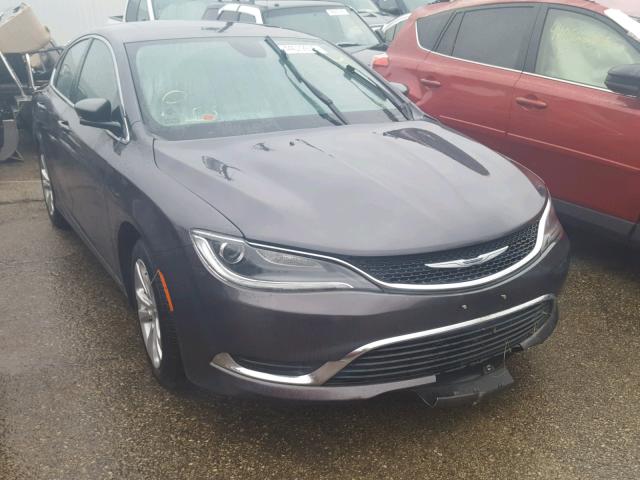 1C3CCCABXFN722629 - 2015 CHRYSLER 200 LIMITE GRAY photo 1