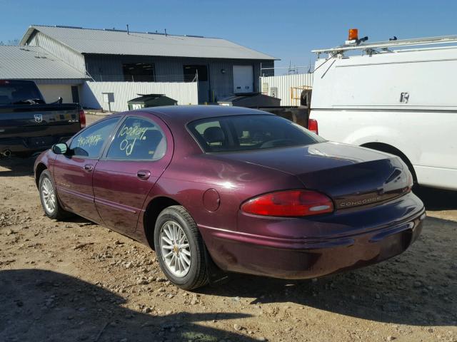 2C3HD46J9XH648266 - 1999 CHRYSLER CONCORDE L MAROON photo 3