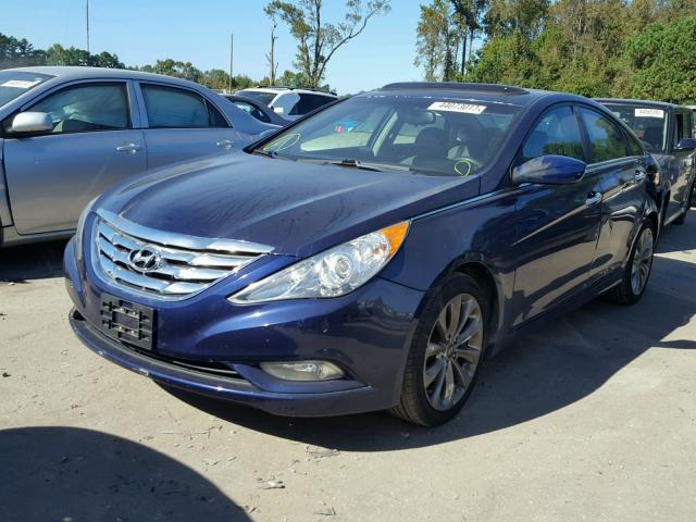 5NPEC4AC6CH352729 - 2012 HYUNDAI SONATA BLUE photo 2