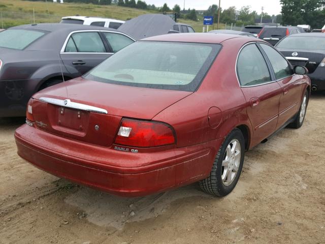 1MEFM50U4YG622200 - 2000 MERCURY SABLE GS RED photo 4