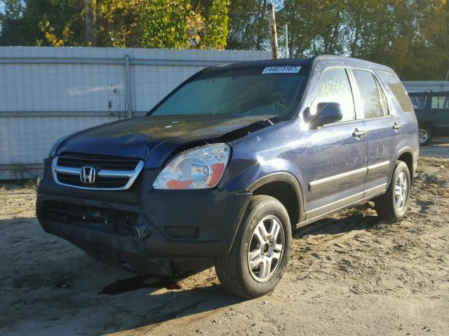 SHSRD78843U121031 - 2003 HONDA CR-V EX BLUE photo 2