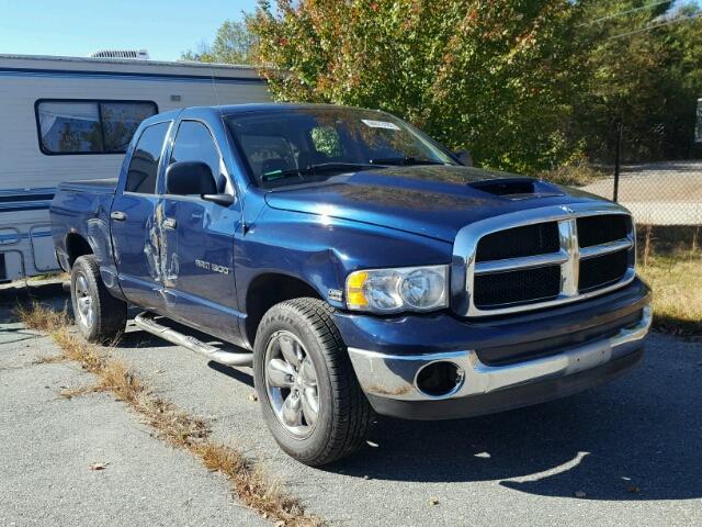 1D7HU18DX5S112066 - 2005 DODGE RAM 1500 S BLUE photo 1