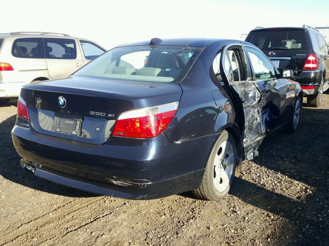 WBANF73547CU28468 - 2007 BMW 530 BLUE photo 4