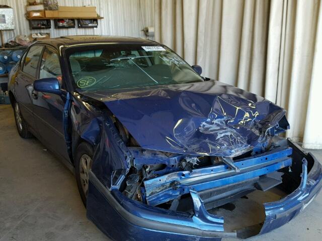 2G1WF52E559309063 - 2005 CHEVROLET IMPALA BLUE photo 1