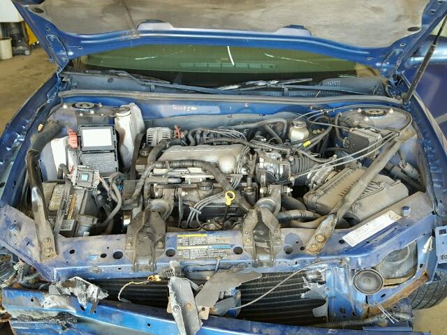 2G1WF52E559309063 - 2005 CHEVROLET IMPALA BLUE photo 7