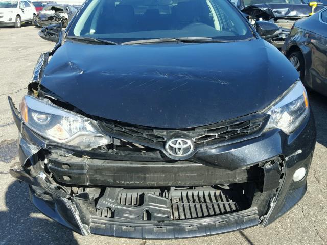 5YFBURHEXFP285855 - 2015 TOYOTA COROLLA L BLACK photo 9