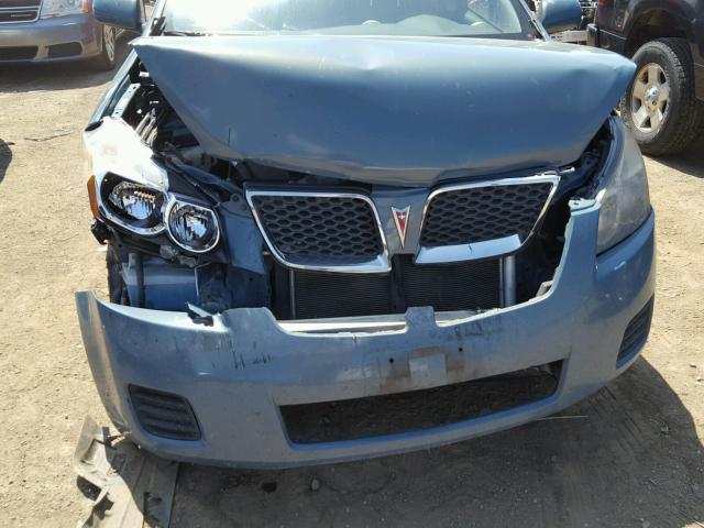 5Y2SP67849Z433980 - 2009 PONTIAC VIBE TEAL photo 9