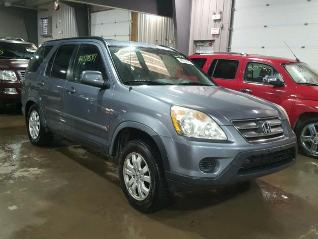 JHLRD78916C034689 - 2006 HONDA CR-V SE GRAY photo 1