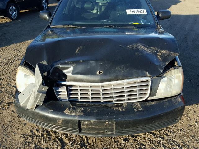 1G6KD54Y94U125929 - 2004 CADILLAC DEVILLE BLACK photo 7