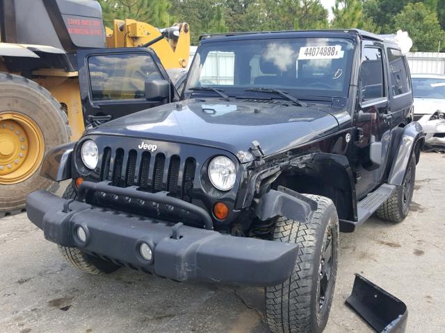 1C4AJWBG7CL107032 - 2012 JEEP WRANGLER S შავი ფოტო 2