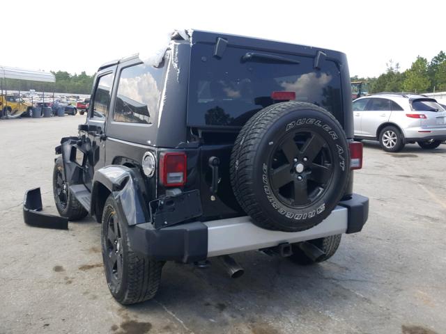 1C4AJWBG7CL107032 - 2012 JEEP WRANGLER S შავი ფოტო 3