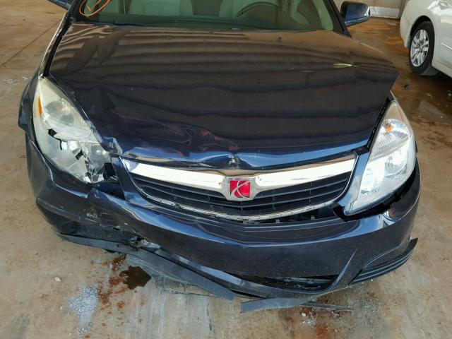 1G8ZS57N77F165321 - 2007 SATURN AURA XE BLUE photo 7