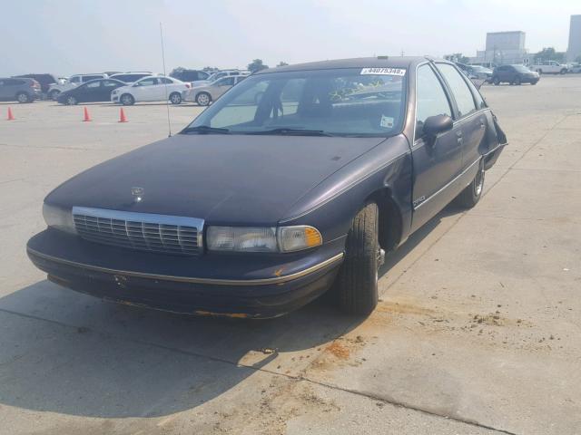 1G1BL53E4MW159491 - 1991 CHEVROLET CAPRICE BLUE photo 2