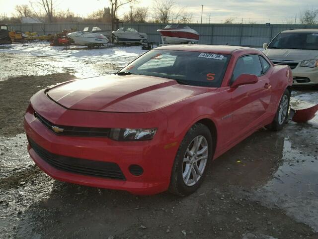 2G1FA1E36E9309302 - 2014 CHEVROLET CAMARO LS RED photo 2