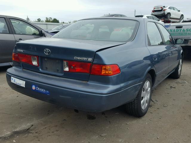 4T1BG22K01U870528 - 2001 TOYOTA CAMRY BLUE photo 4