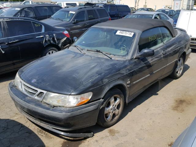 YS3DF78K317009422 - 2001 SAAB 9-3 SE BLACK photo 2