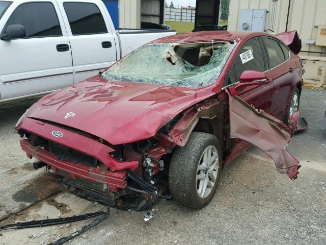 3FA6P0H7XER267716 - 2014 FORD FUSION SE RED photo 2