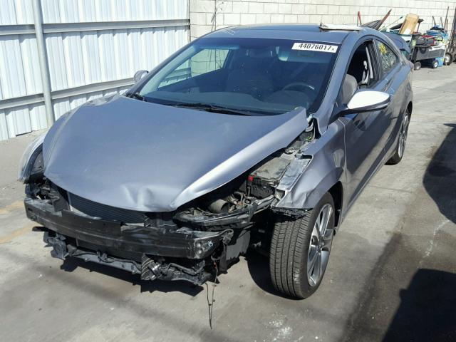 KMHDH6AH7EU025796 - 2014 HYUNDAI ELANTRA CO CHARCOAL photo 2