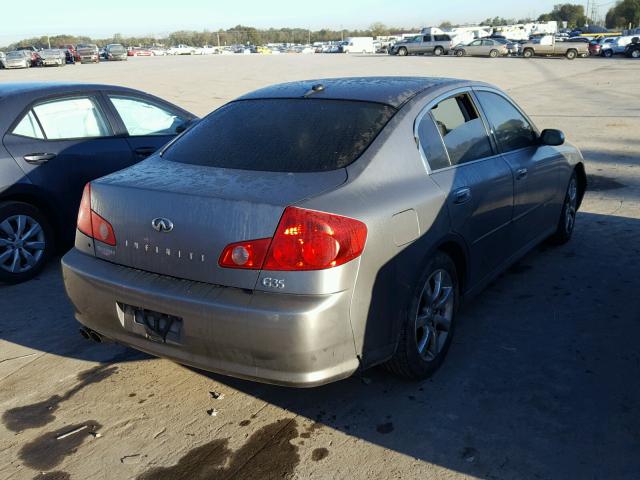 JNKCV51E25M203671 - 2005 INFINITI G35 GRAY photo 4