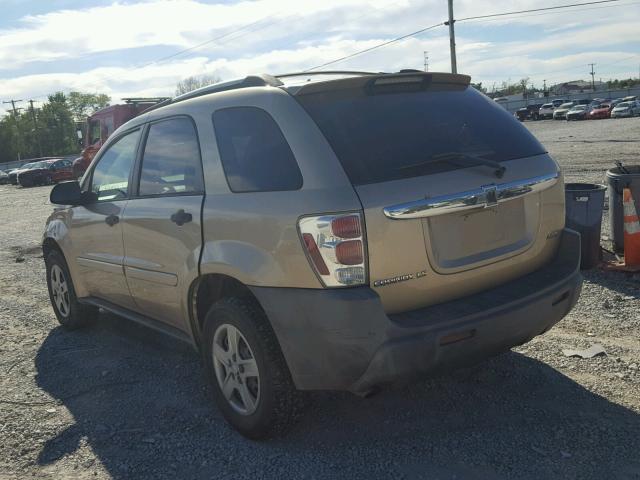 2CNDL23F056195774 - 2005 CHEVROLET EQUINOX GOLD photo 3