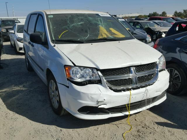 2C4RDGBG0ER279090 - 2014 DODGE GRAND CARA WHITE photo 1