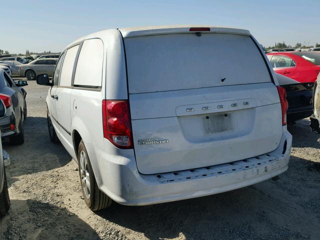 2C4RDGBG0ER279090 - 2014 DODGE GRAND CARA WHITE photo 3