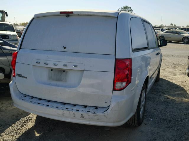 2C4RDGBG0ER279090 - 2014 DODGE GRAND CARA WHITE photo 4