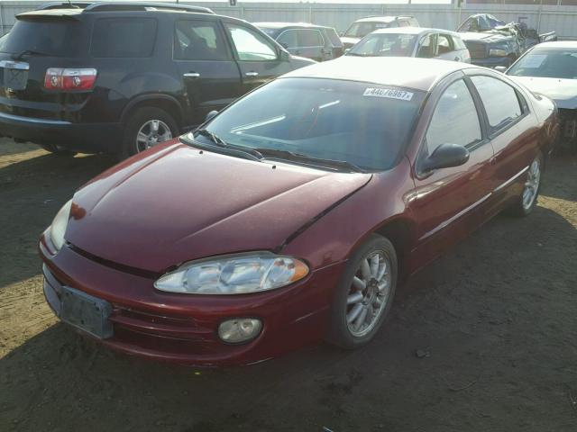 2B3HD56J8WH109025 - 1998 DODGE INTREPID E MAROON photo 2