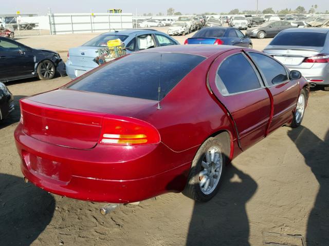 2B3HD56J8WH109025 - 1998 DODGE INTREPID E MAROON photo 4