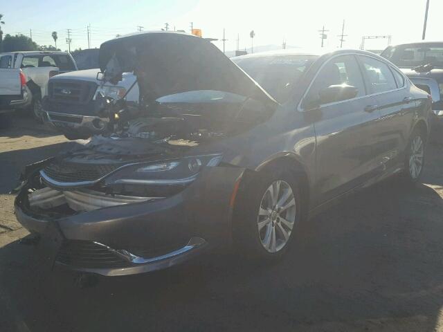 1C3CCCAB5FN596051 - 2015 CHRYSLER 200 GRAY photo 2