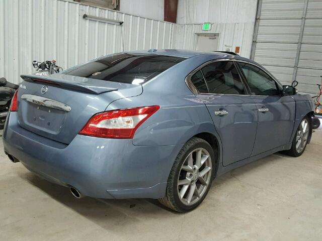 1N4AA5AP9BC850694 - 2011 NISSAN MAXIMA S BLUE photo 4