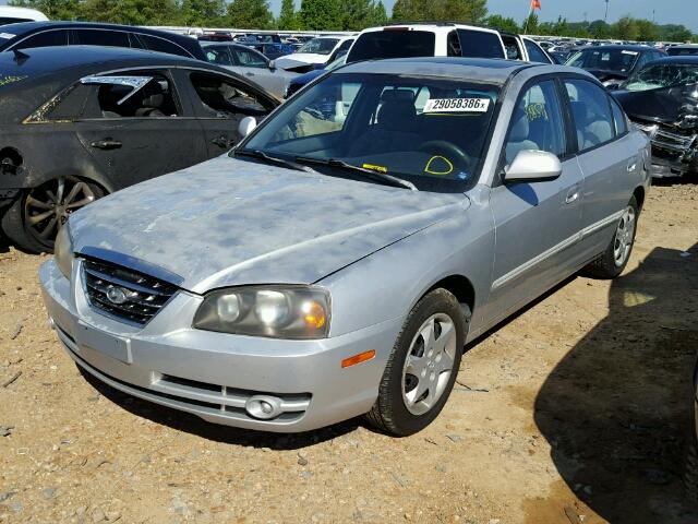 KMHDN46D64U749982 - 2004 HYUNDAI ELANTRA SILVER photo 2