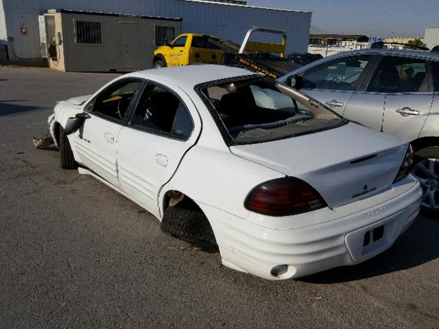 1G2NE52E7XC564853 - 1999 PONTIAC GRAND AM S თეთრი ფოტო 3