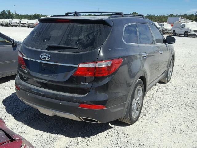 KM8SR4HF7FU091487 - 2015 HYUNDAI SANTA FE G BLACK photo 4