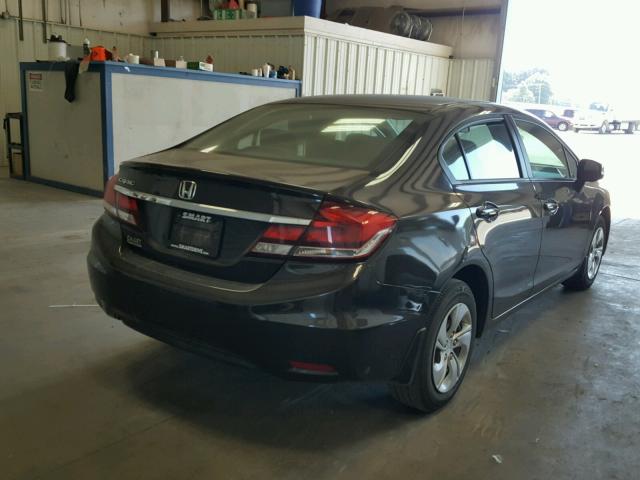 2HGFB2F52DH597545 - 2013 HONDA CIVIC LX BLACK photo 4