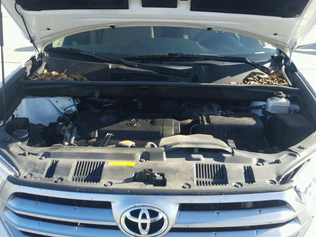 5TDZA3EH1DS040899 - 2013 TOYOTA HIGHLANDER WHITE photo 7