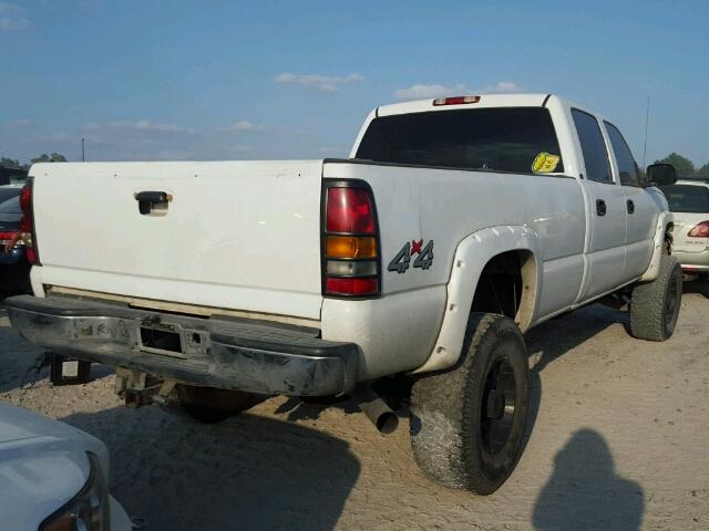 1GCHK23D76F150720 - 2006 CHEVROLET SILVERADO WHITE photo 4