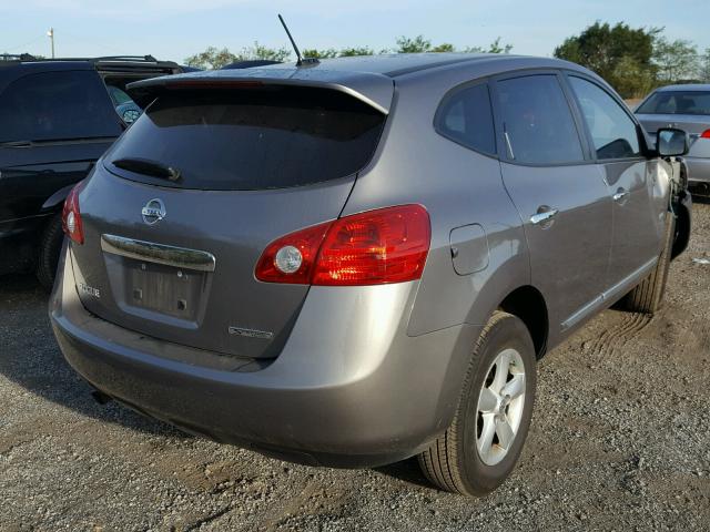 JN8AS5MT1DW502281 - 2013 NISSAN ROGUE S GRAY photo 4