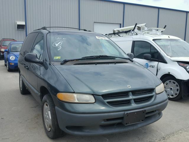 2B4GP45G7YR701253 - 2000 DODGE CARAVAN SE GREEN photo 1